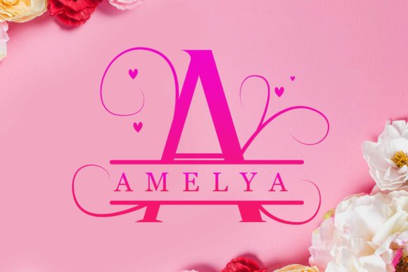 Amelya Monogram: A Refreshing Decorative Font for Makers