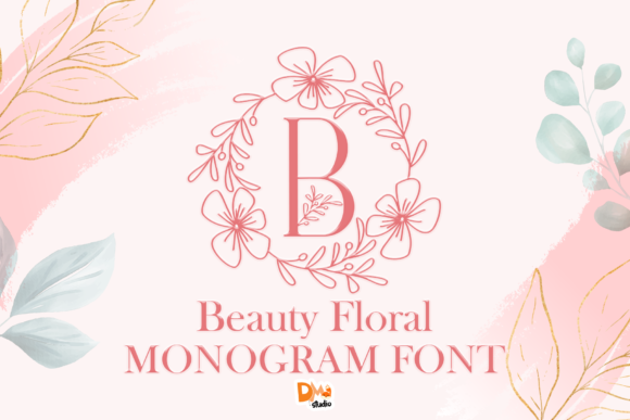 Beauty Floral Monogram Font Review for Designers
