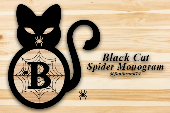 Black Cat Spider Monogram Font Review