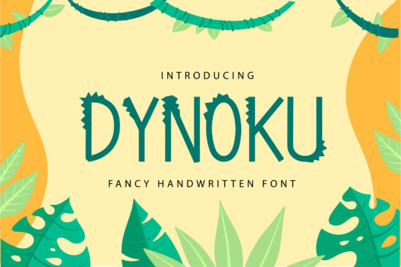 Dynoku: A Playful Decorative Font for Creative Projects