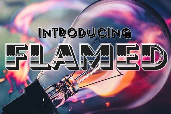 Flamed Typeface: A Festive Font for Bold Branding