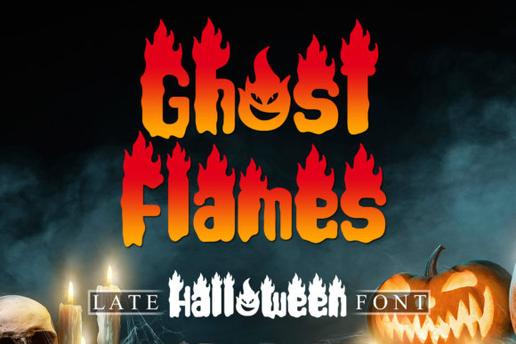 Ghost Flames: A Bold Spooky Decorative Font Review