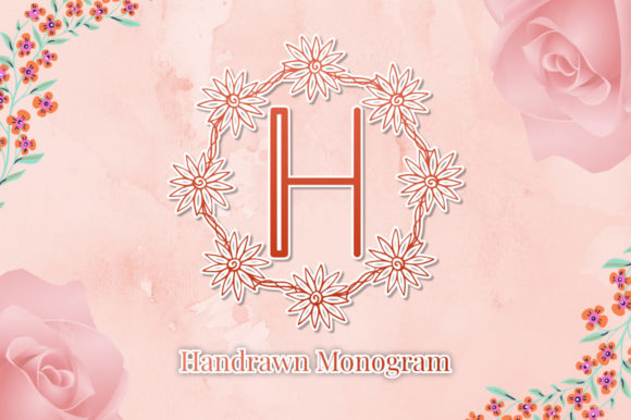 Handrawn Monogram: A Charming Decorative Font for Brands