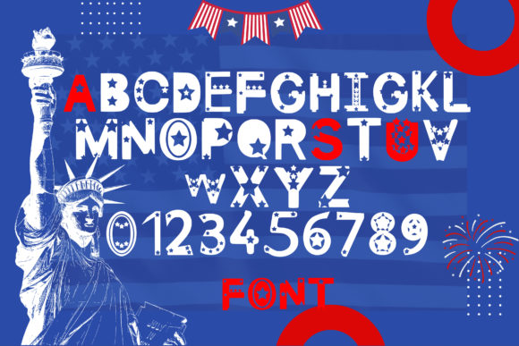 Happy 4th of July Typeface for Festive Designs