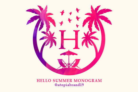 Hello Summer Monogram: A Versatile Decorative Font
