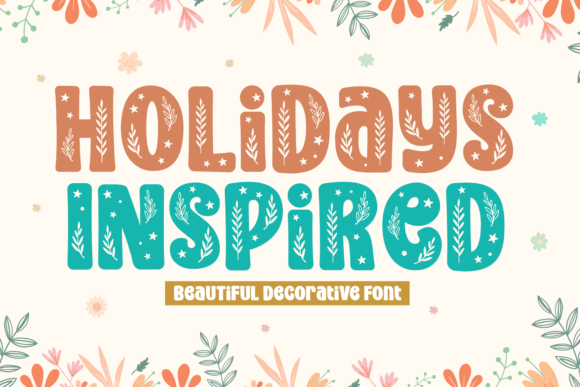 Holidays Inspired: A Bold Decorative Font for Creators