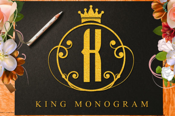 King Monogram: A Premium Decorative Font for Brands
