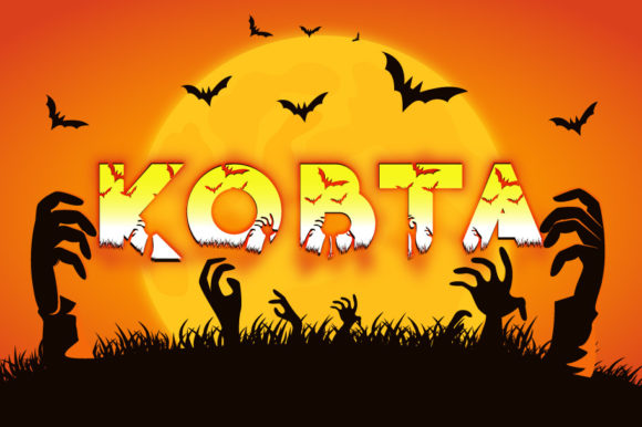 Kobta: A Spooky Decorative Font for Business Branding