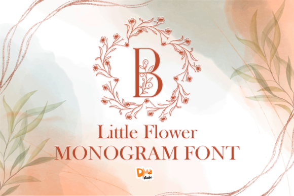 Little Flower Monogram Typeface for Elegant Branding
