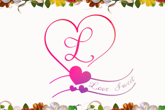 Love Sweet Monogram Font for Crafters