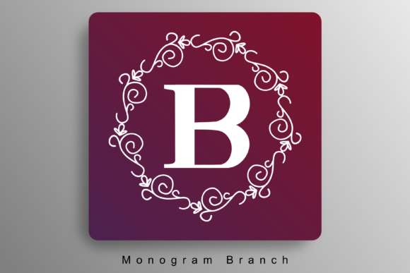 Monogram Branch Font for Elegant Branding