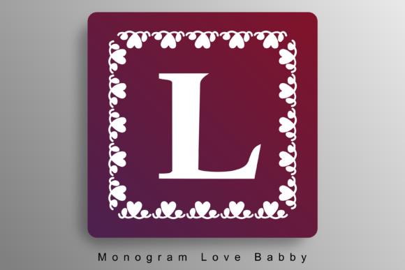 Monogram Love Baby Font for Web Design