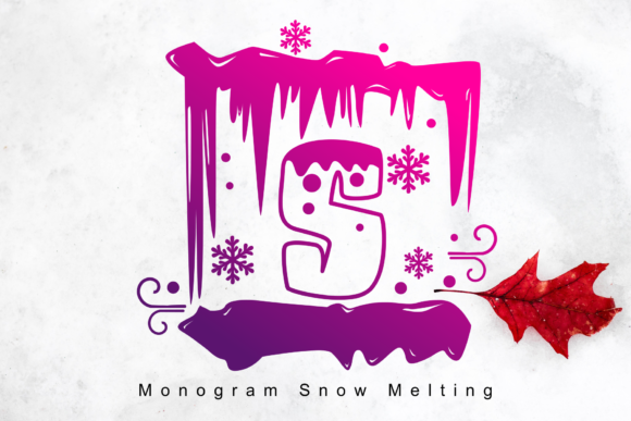 Monogram Snow Melting: A Sweet Decorative Font Review