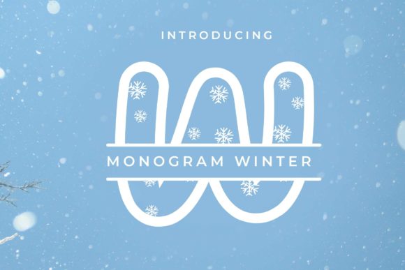 Monogram Winter: A Cute Decorative Font for Web Design