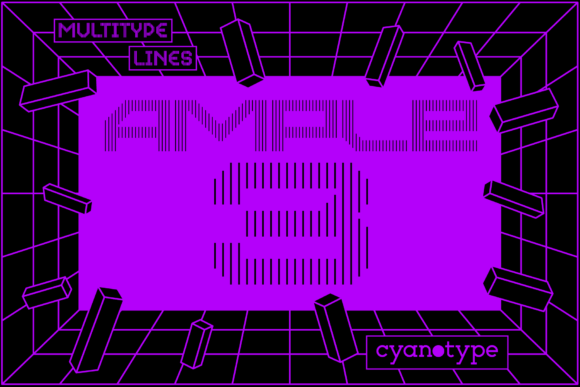 MultiType Lines Ample 3: A Pixelated Decorative Font Review