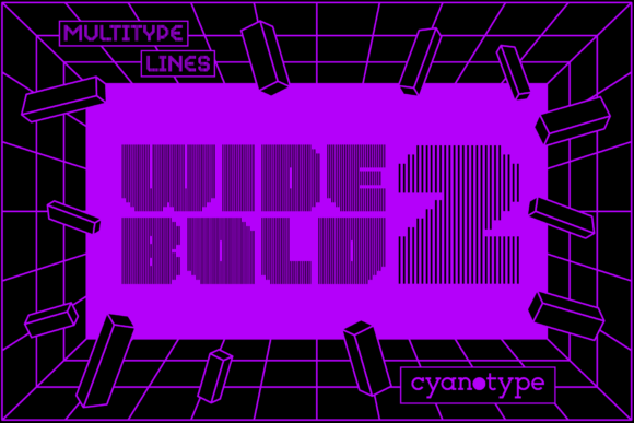 MultiType Lines Wide Bold 2: A Pixel Font for Campaigns