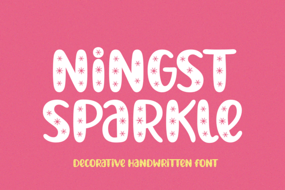 Ningst Sparkle: A Cool Decorative Font for Campaigns