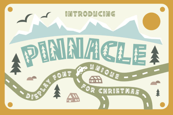 Pinnacle: A Crafty Decorative Font for Small Brands