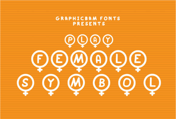 Play Female Symbol: A Feminine Decorative Font for Brands