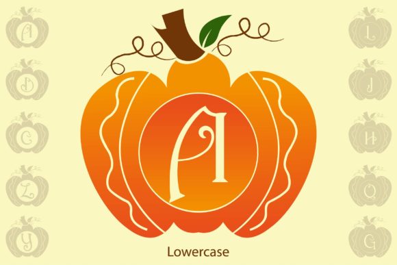 Pumpkin Waluh Monogram: A Fun Decorative Font for Brands