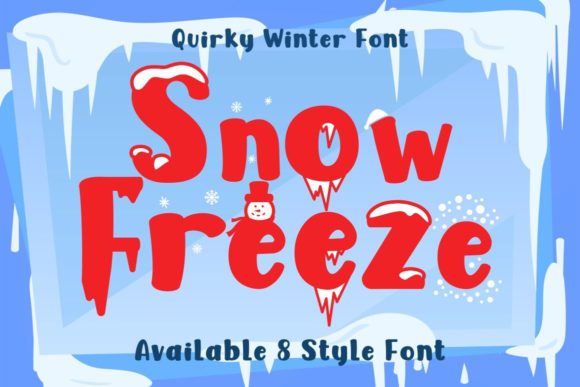 Snow Freeze: A Playful Decorative Font for Branding