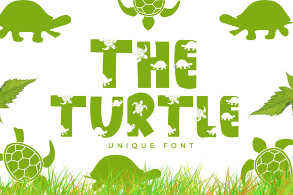 The Turtle: A Playful Decorative Font for Kids Campaigns